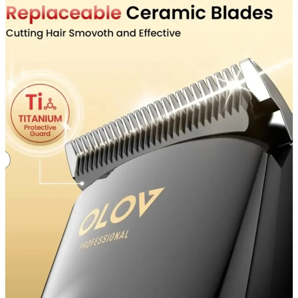 OLOV PROFESSIONAL Hair Clippers, Cordless, Adjustable Settings, NWT Open Box